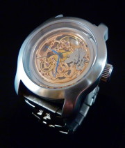 Skeleton custom watch manufactured in Fort Myers 